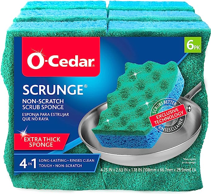 O-Cedar Scrunge Multi-Use Scrubbing Sponge