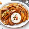 Crispy Baked Parmesan Garlic Potato Wedges Recipe